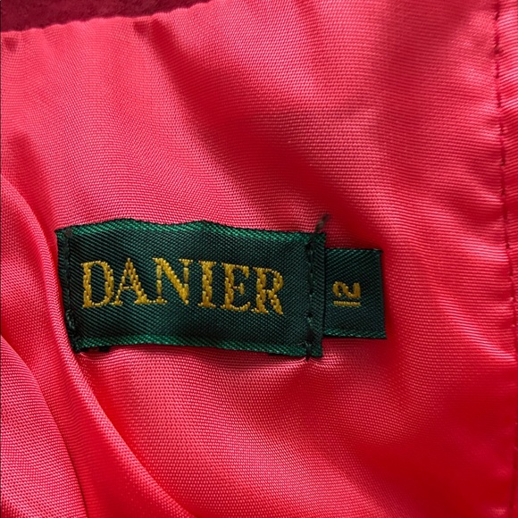 Danier Size 12 Suede Leather Maxi Skirt with Slit - Pink - Picture 3 of 6
